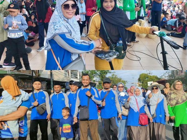 Kepala MTsN 4 Bengkalis bersama K3M Mandau-Bathin Solapan Semarakkan Jalan Santai Kerukunan Umat Beragama Kabupaten Bengkalis